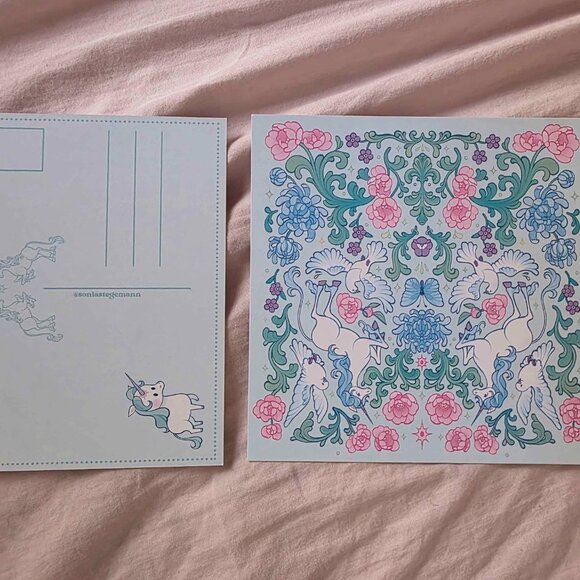 The Last Unicorn Print and Postcard - Picture 2 of 2